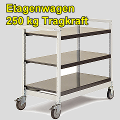 Etagenwagen 250 kg mit Stahlboeden