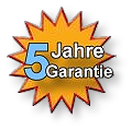 5 jahre Garantie