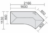 Schreibtisch 135 rechts