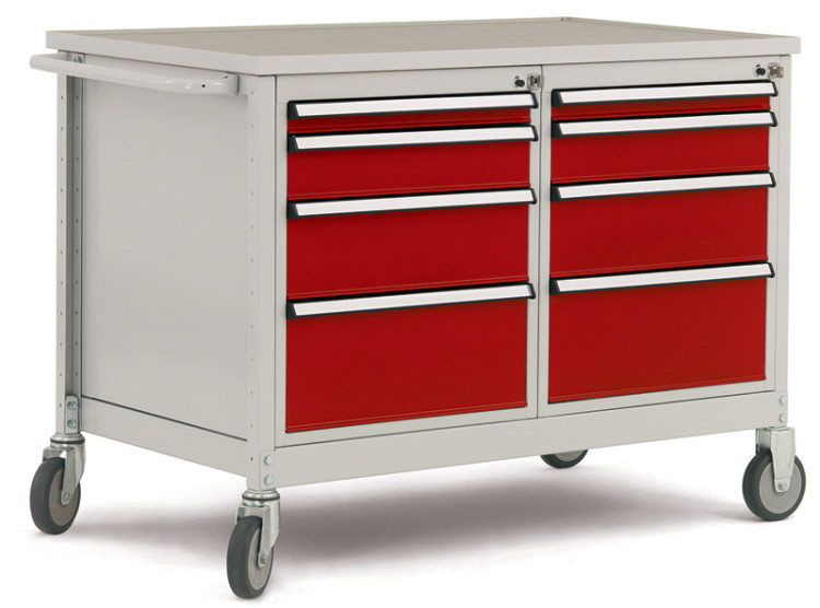 Mob-Arbeitsplatz-2x4-Schub-Werkstattwagen
